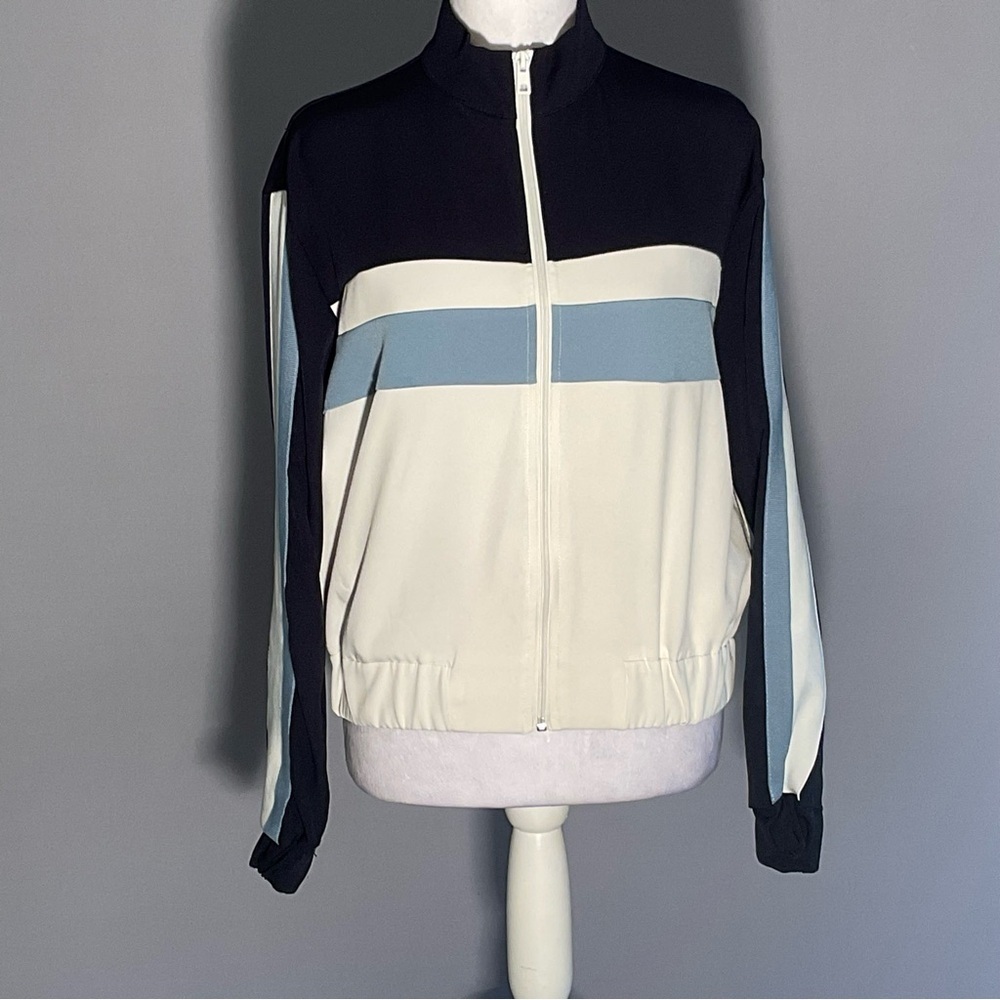 Zara Zip Front Colorblock Track Jacket Size Medium - Picture 12 of 16